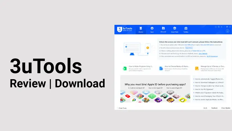3uTools Review: iPhone Management, Backups and Firmware Checks