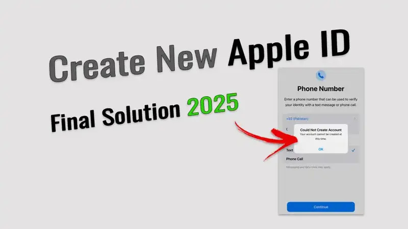 Create Apple ID: Resolve Account Verification and SMS Errors