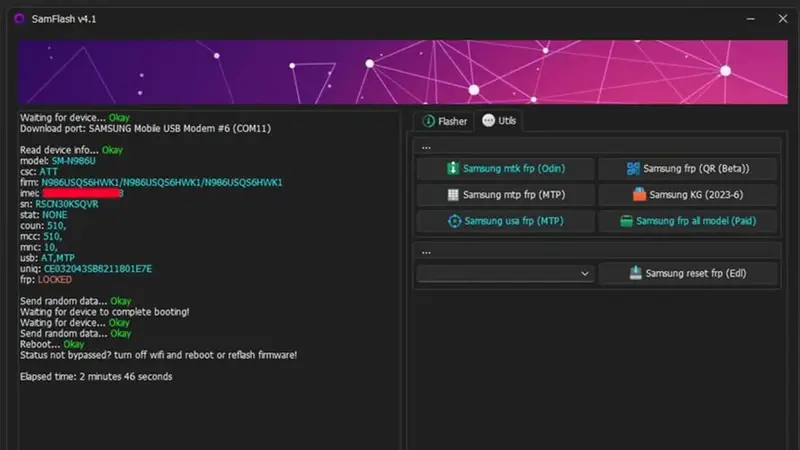 SamFlash v4.1: Historical Archive, FRP Scope, and Recovery